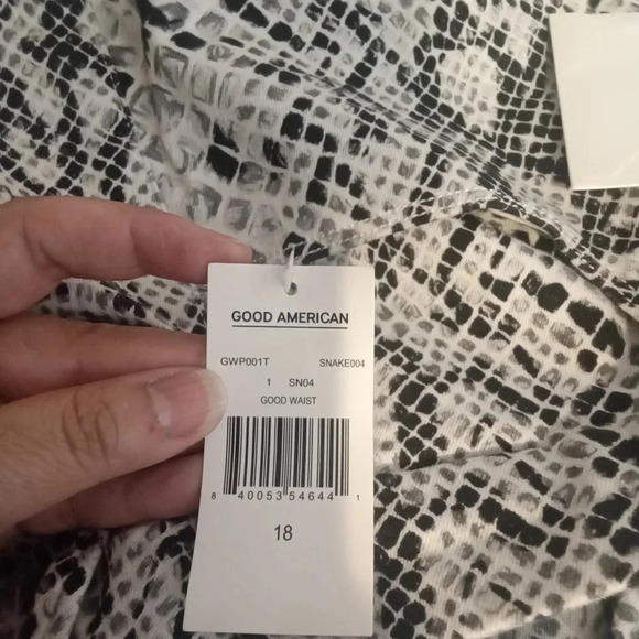Good American good waist snake print women's 18 - Picture 8 of 9